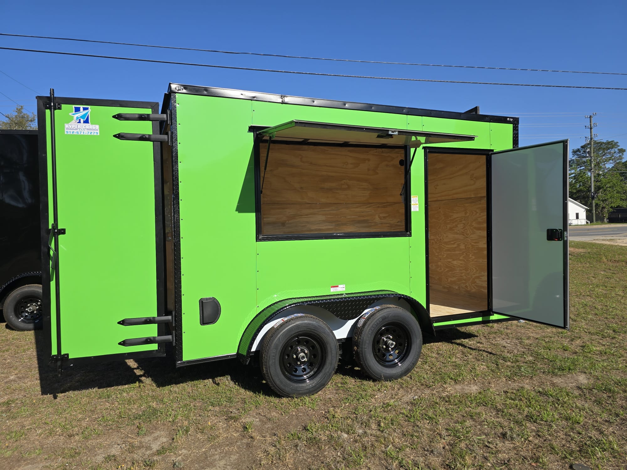 6x12TA Green Concession Trailer